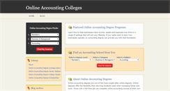 Desktop Screenshot of onlineaccountingcolleges.com