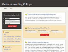 Tablet Screenshot of onlineaccountingcolleges.com